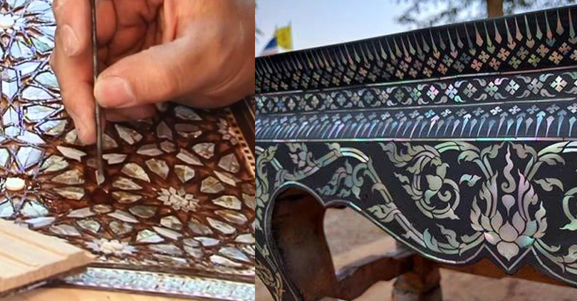Different Uses of Mother of Pearl -Inlay Work